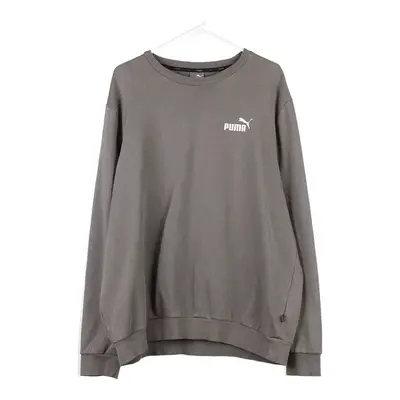 Puma Sweatshirt - XL Grey Cotton Blend