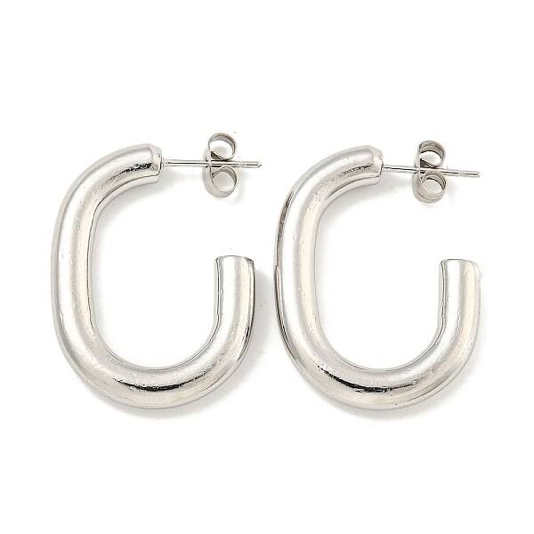 Non-Tarnish Ion Plating(IP) 304 Stainless Steel Stud Earrings for Women