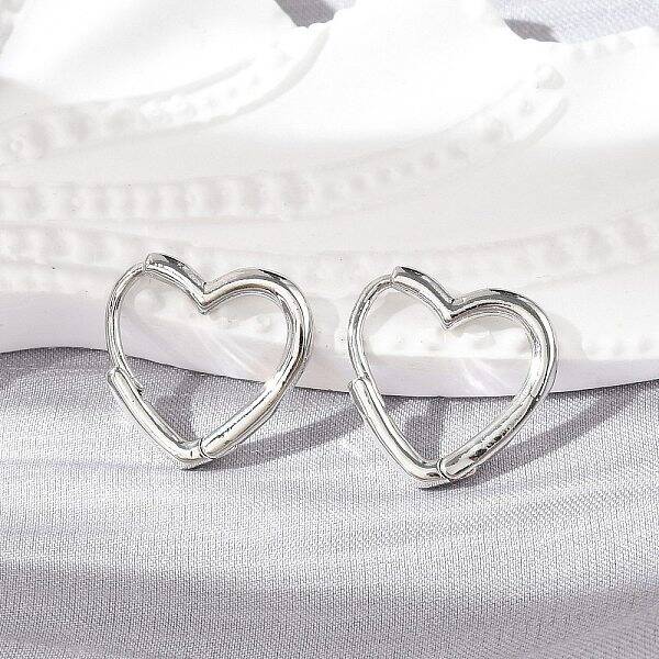 Brass Huggie Hoop Earrings