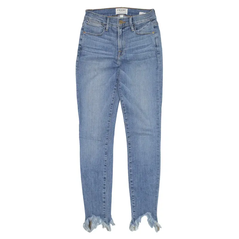 FRAME Le High Jeans Blue Denim Slim Skinny Womens W25 L27