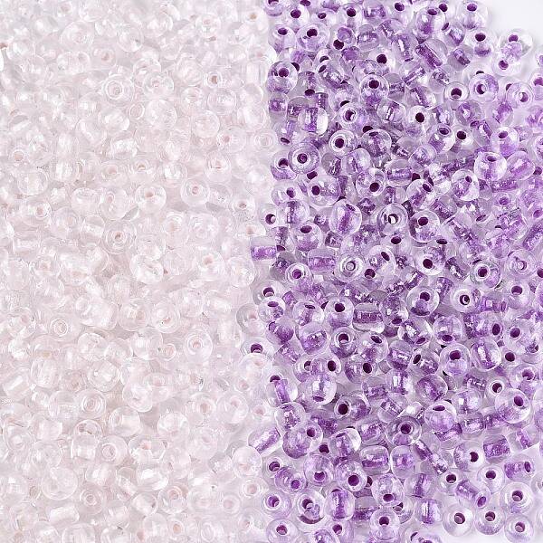 Iridescent Transparent Glass Seed Beads