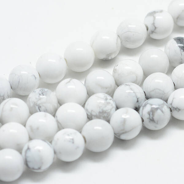 Natural Howlite Beads Strands