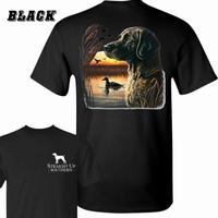 Straight Up Southern T-Shirt - Featuring A Hunting Dog And Sunset Scene , Rustic Outdoor-Themed Apparel , Casual Wear For Men...