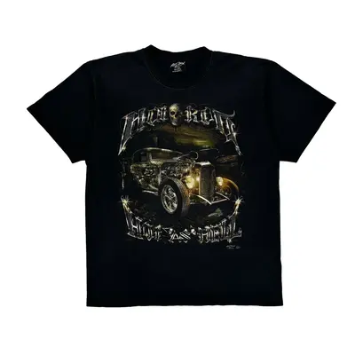 Hot Rod Rock Chang Graphic T-Shirt - XL Black Cotton