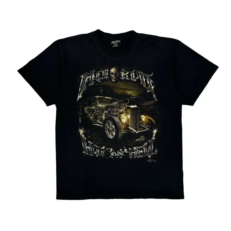 Hot Rod Rock Chang Graphic T-Shirt - XL Black Cotton