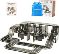 Magnetic Tiles Road Set, STEM Magnet Building Blocks for Toddler Kids, Montessori Educational Toy Gifts for 3+ Year Old Boys ...