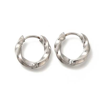 Ion Plating(IP) 304 Stainless Steel Hoop Earrings
