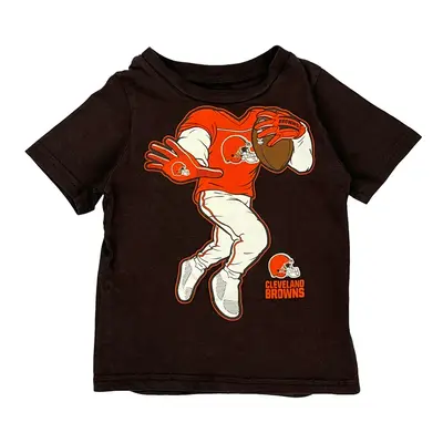 Age 3, Cleveland Browns Nfl T-Shirt - XS Brown Cotton