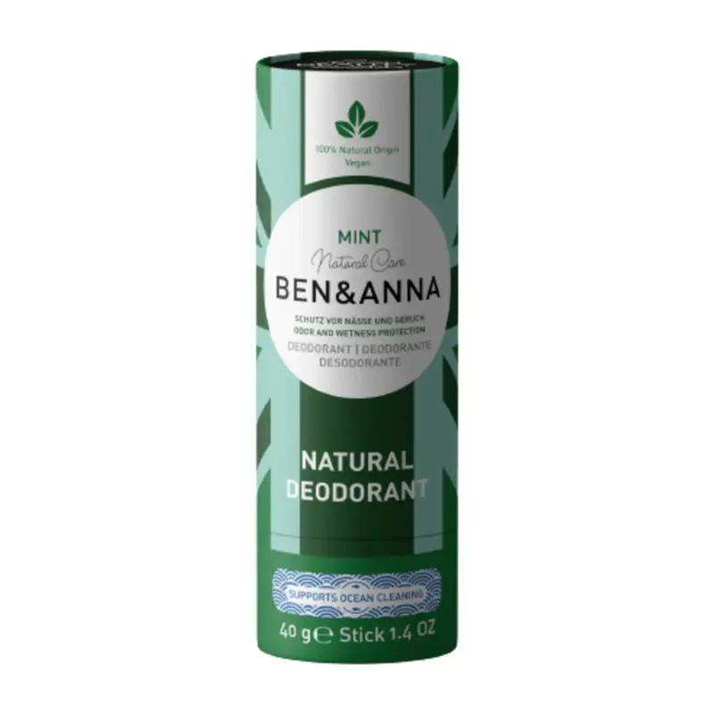 Ben & anna Deo Papertube naturale, mint (40 g)
