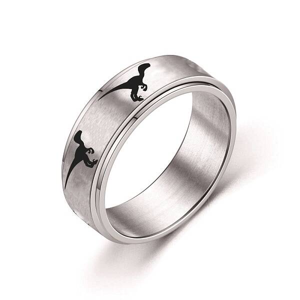 Rotating 201 Stainless Steel Anxiety Relief Rings for Women Men