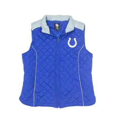 NFL Indianapolis Colts Insulated Quilted Gilet Blue Womens L