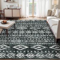 Lahome Washable Floral Area Rug-Soft, Thin and Non-Slip for Bedroom, Living Room, Kids' Rooms and Dining Room Apartment Offic...