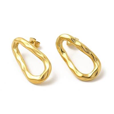 Ion Plating(IP) 304 Stainless Steel Stud Earrings for Women