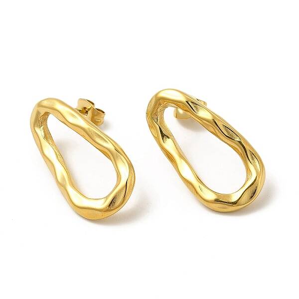 Ion Plating(IP) 304 Stainless Steel Stud Earrings for Women