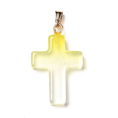 Two Tone Transparent Glass Pendants