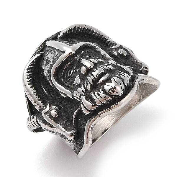 304 Stainless Steel Viking Warrior Ring for Men
