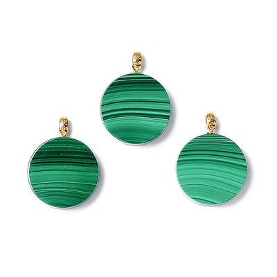 Natural Malachite Pendants
