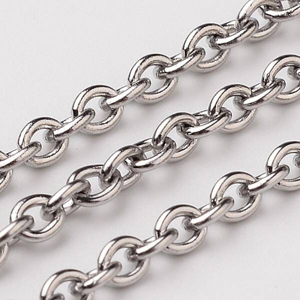 Tarnish Resistant 304 Stainless Steel Cable Chains