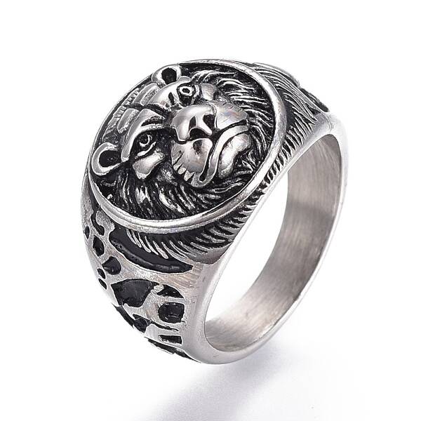 304 Stainless Steel Signet Rings for Men