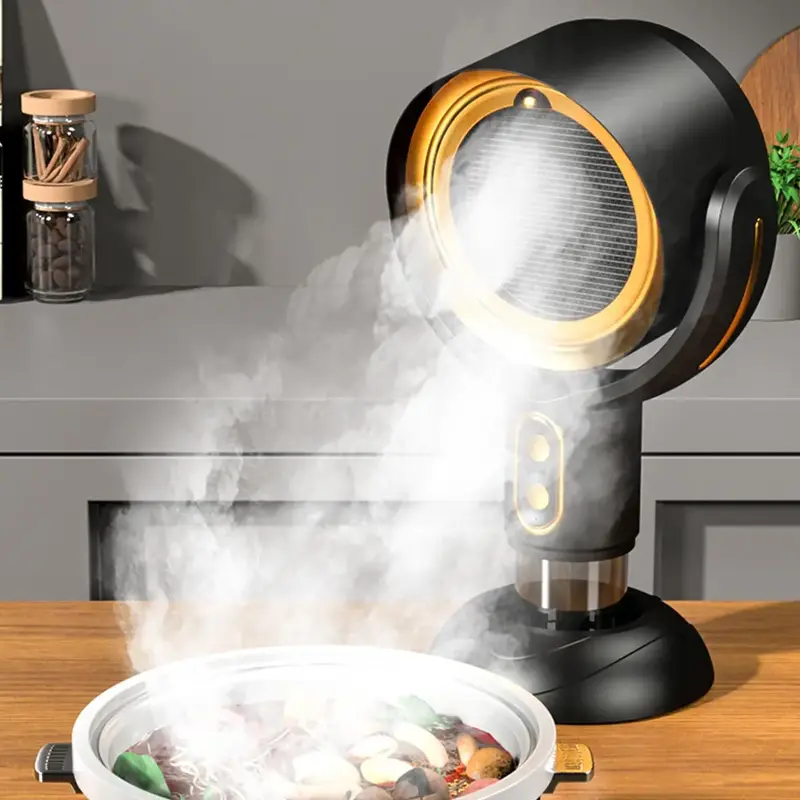 Desktop Range Hood, 1 Count Rechargeable Oil Fume Purifier Exhaust Fan, Portable Kitchen Appliances for Indoor Barbecue, Hot ...