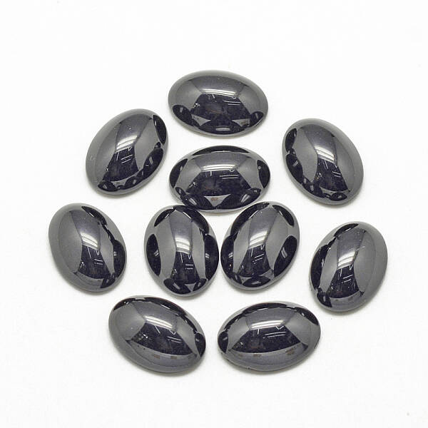 Natural Black Stone Cabochons