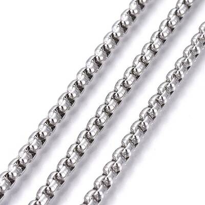 Tarnish Resistant 304 Stainless Steel Box Chains