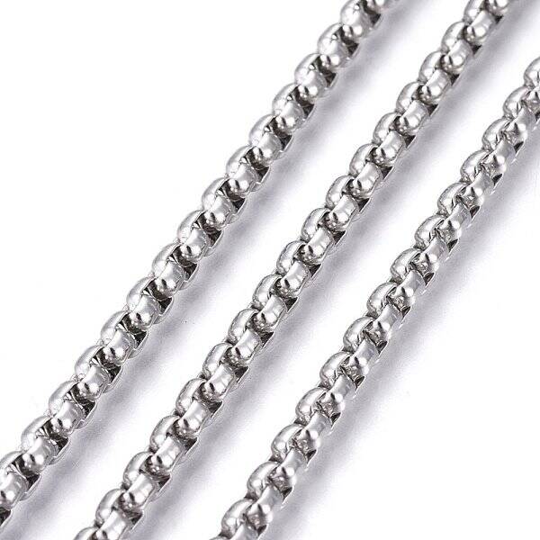 Tarnish Resistant 304 Stainless Steel Box Chains