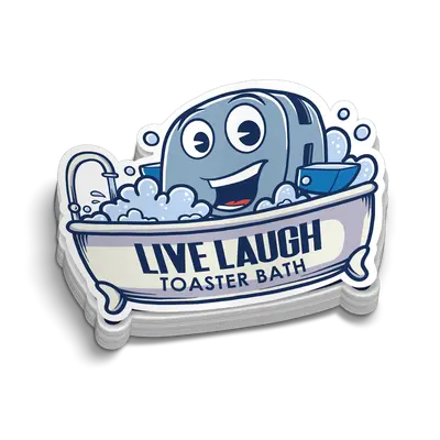 Toaster Bath - Hard Hat Decal