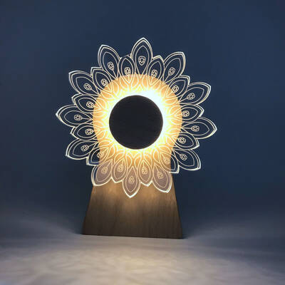 Rotating Windmill Lamp Music Night Light