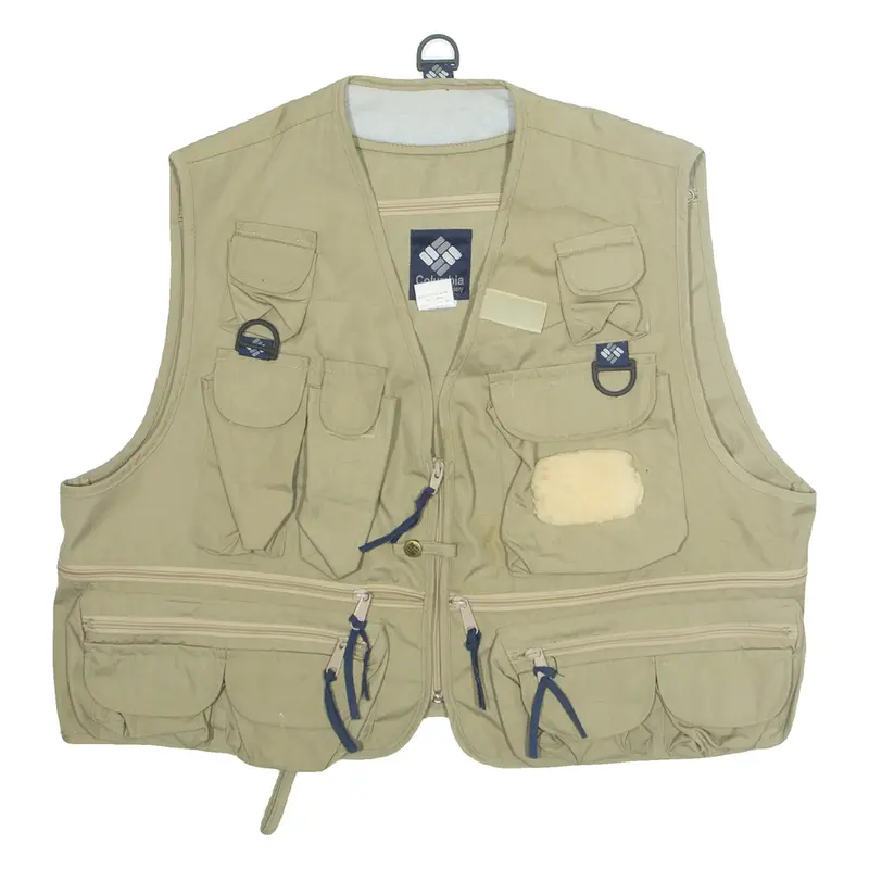 COLUMBIA Mens Gilet Beige XL