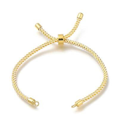 Braided Cotton Cord Slider Bracelet Making