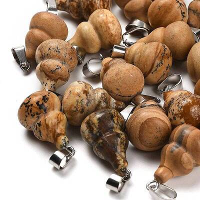 Natural Picture Jasper Pendants