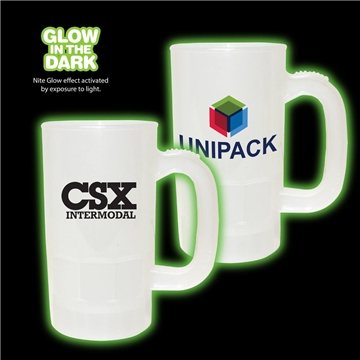 150 Customized 14 oz Nite Glow Beer Stein - Glow in Dark