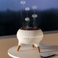 Portable Creative Jellyfish Design Air Humidifier, Remote Control Dynamic Fragrance Mist Maker, Decorative Night Light for Ho...