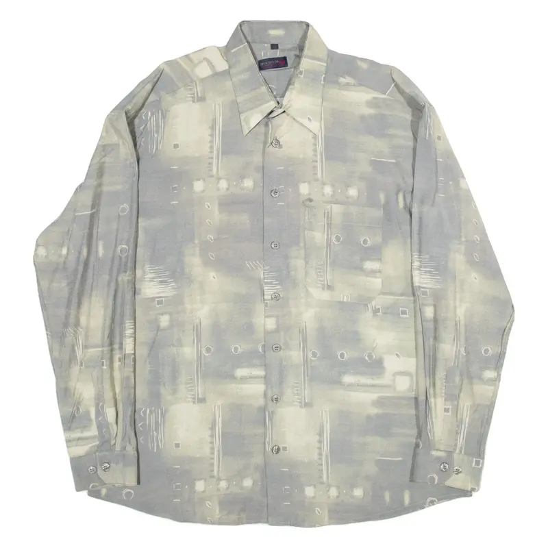 NICK TAYLOR Mens Shirt Green Long Sleeve XL
