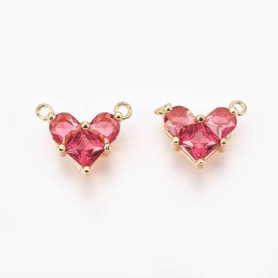 Brass Cubic Zirconia Charms
