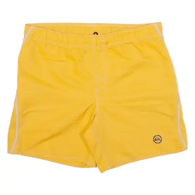 QUIKSILVER Mens Swimming Shorts Yellow XL W37