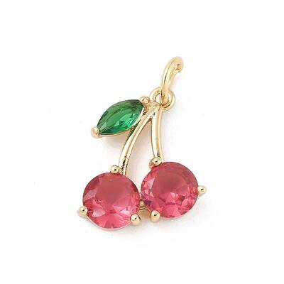 Brass Micro Pave Cubic Zirconia Pendants