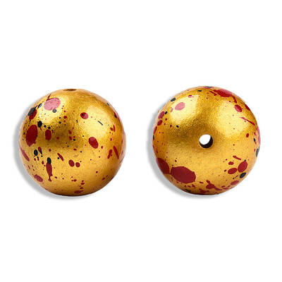 Spray Painted Resin Beads