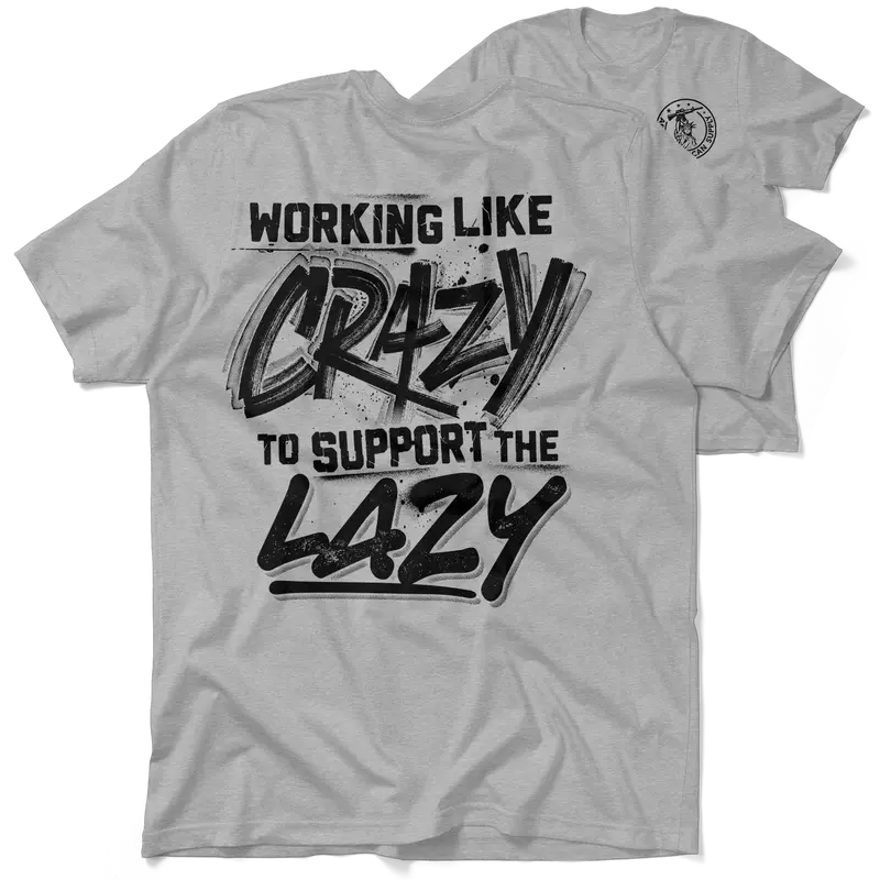 Crazy - Heather Gray T-Shirt