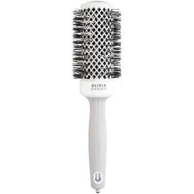 Olivia Garden Expert Blowout Shine White and Grey Hair Brush 45 mm