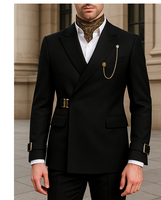 Men's Slim Two-Piece Suits,Wedding Suit,Casual Business Retro, Groom Outfits, Party Suits,Formal Occasions,Groom's Wedding Tu...