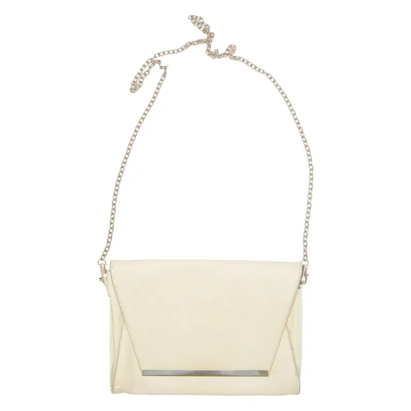 PARFOIS Womens Shoulder Bag White Leather Animal Print