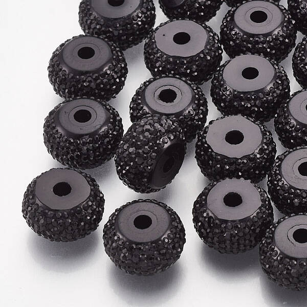 Resin Rhinestone Beads