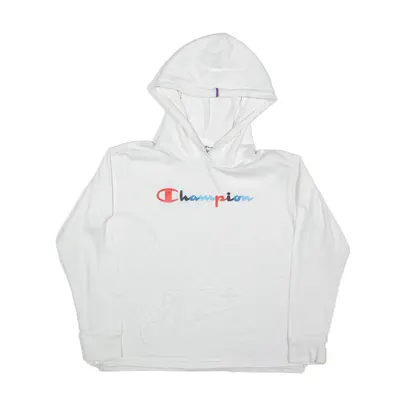 CHAMPION Hoodie White Pullover Womens M
