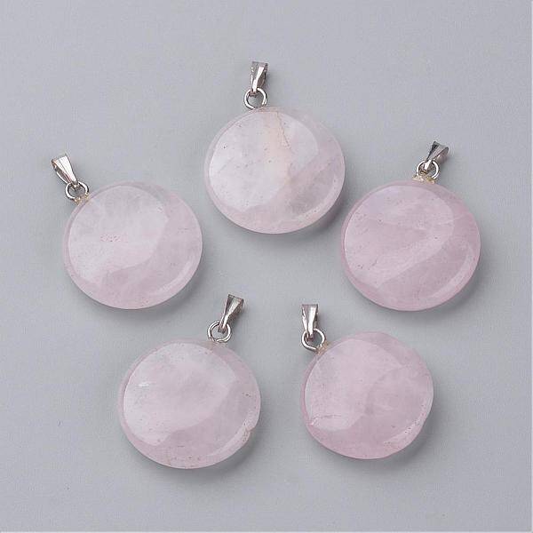 Natural Rose Quartz Pendants