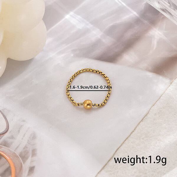 Stainless Steel Classic Roman Numeral Rings