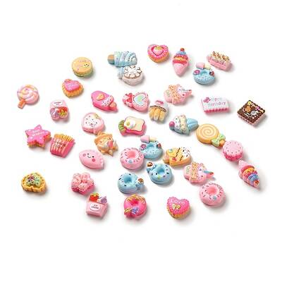 Opaque Resin Snack Adhesive Back Cartoon Stickers