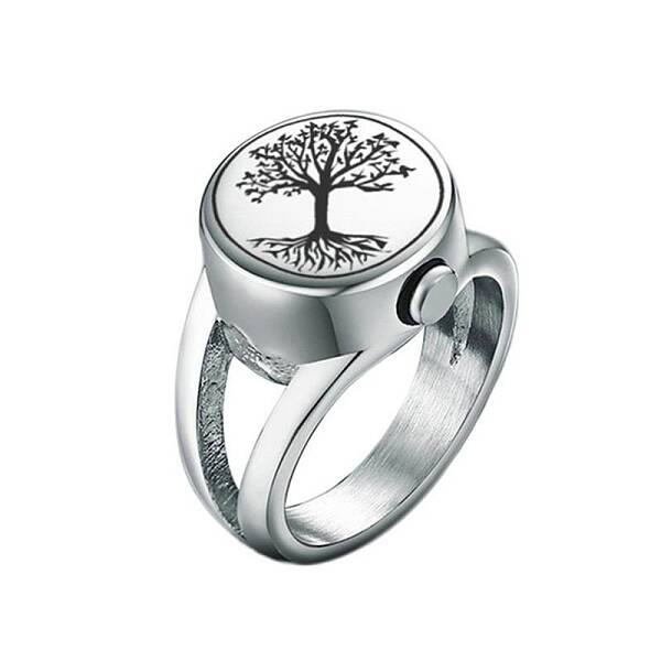 Tree of Life Urn Ashes Ring