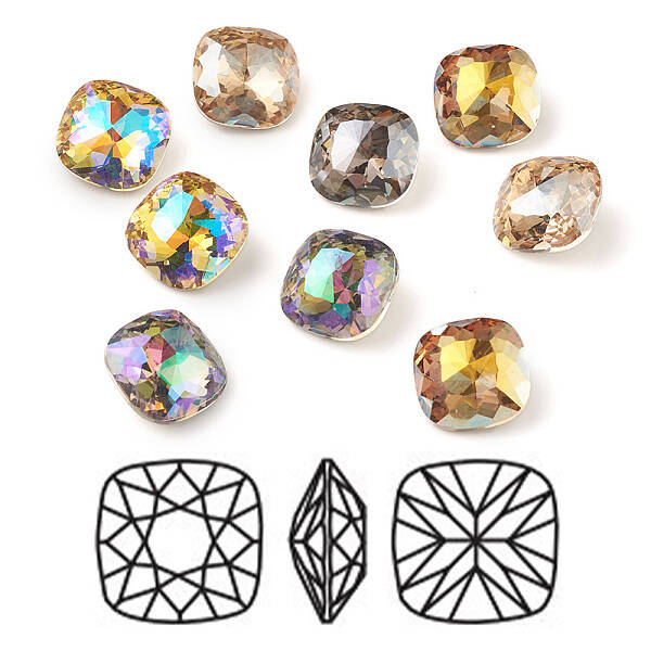 K9 Glass Rhinestone Cabochons